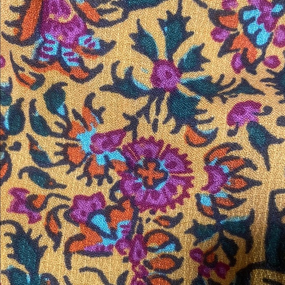 Cynthia Rowley Floral Yellow Maxi Skirt Size Xs - Picture 7 of 7